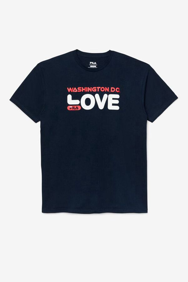 Camisetas Fila Homem Azul Marinho - Fila Washington Dc Love Portugal Online,GWDB-24186